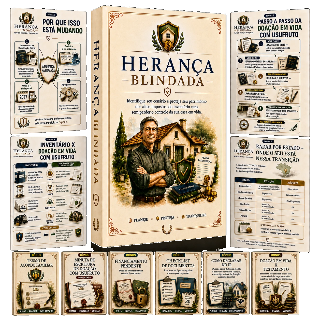 Mapa Visual da Herança Blindada: Plano Completo